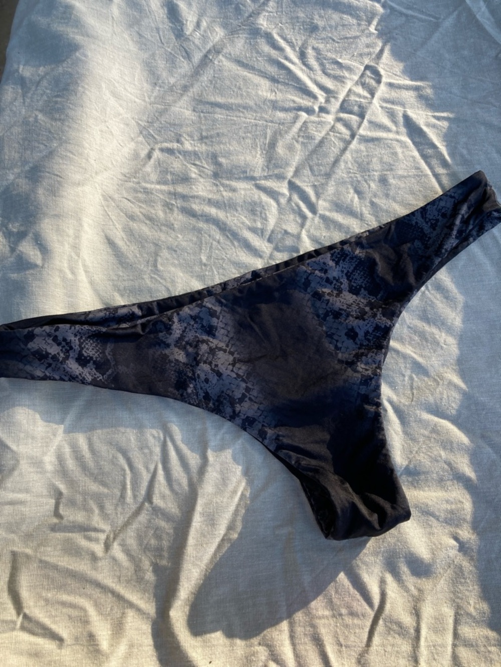 Mai Black boa snake everyday cheeky bottom XL